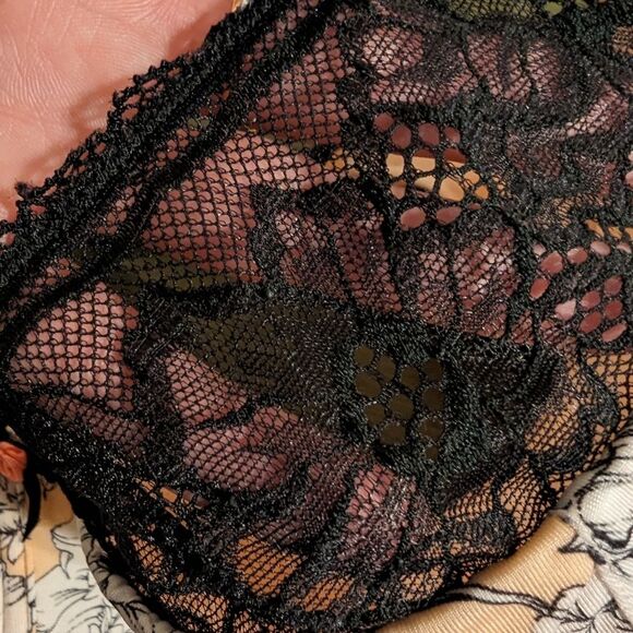 Cacique Lane Bryant Bra 42G lightly lined French Balconette floral - Picture 12 of 12